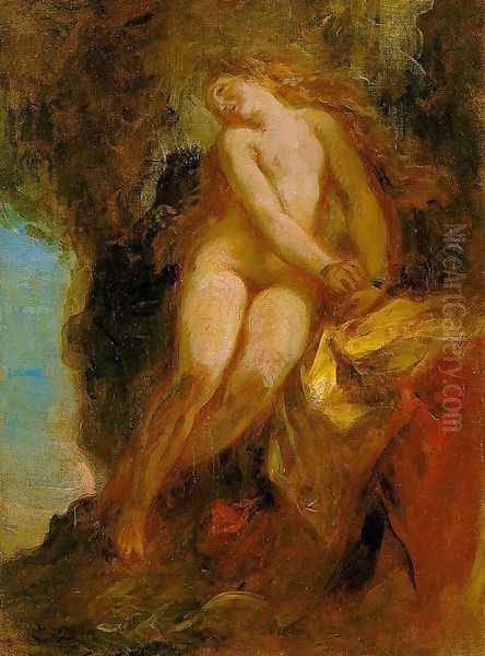 Andromeda 1852 Oil Painting by Eugene Delacroix