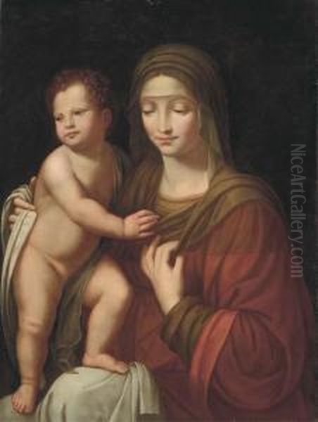 The Madonna And Child Oil Painting by Bernardino Luini