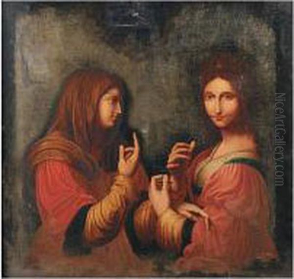 Modesty And Vanity Oil Painting by Bernardino Luini