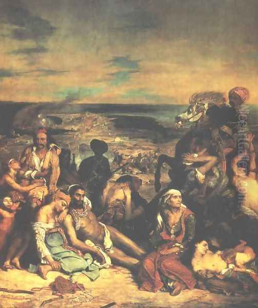 Massacre at Chios Oil Painting by Eugene Delacroix