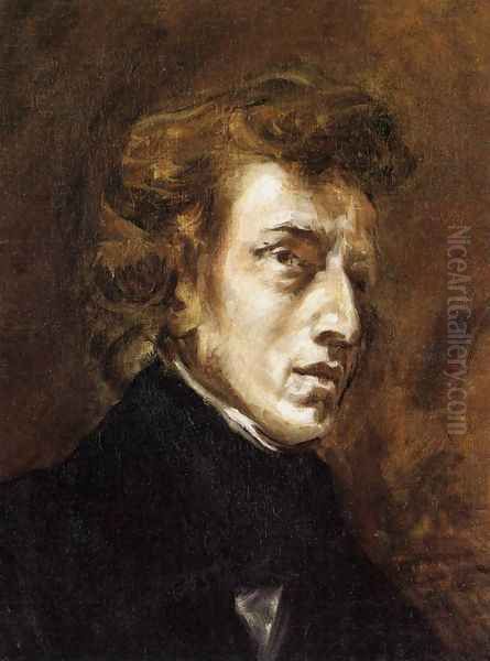 Frédéric Chopin 1838 Oil Painting by Eugene Delacroix