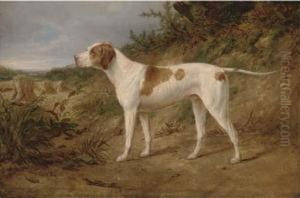 The Stud Pointer Major Oil Painting by William Snr Luker