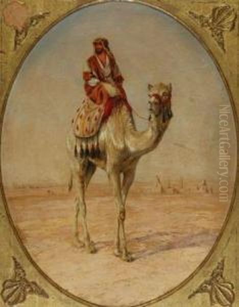 Rider On A Camel Oil Painting by William Snr Luker