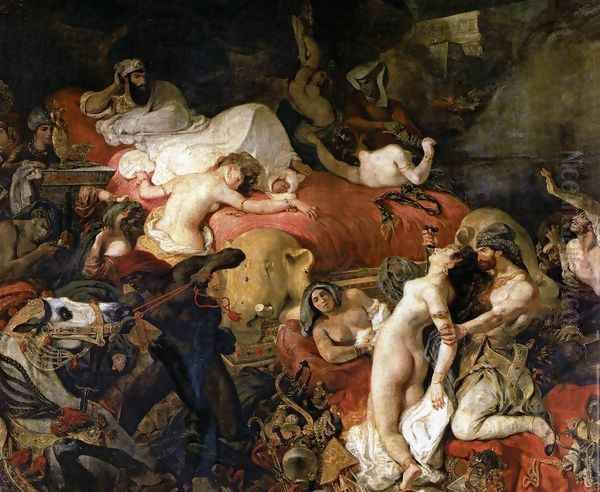 The Death of Sardanapalus 1827 Oil Painting by Eugene Delacroix