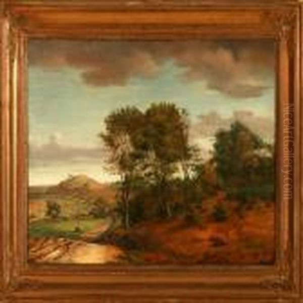 Autumn Landscape Oil Painting by Frederick Christian Lund