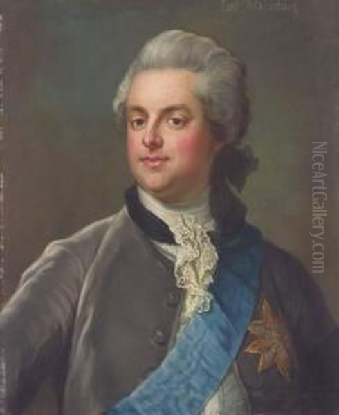 Portrait De George Macartney Oil Painting by Gustaf Lundberg