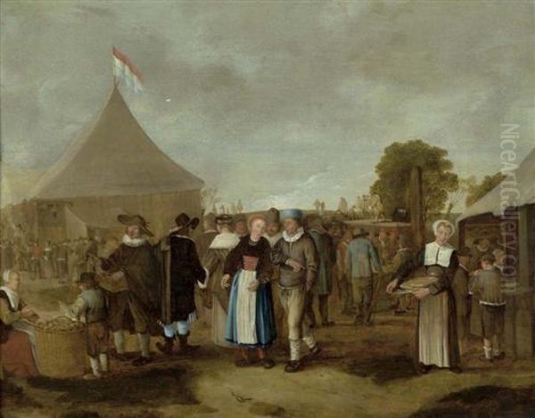 Dorfkirmes. Oil Painting by Gerrit Lundens