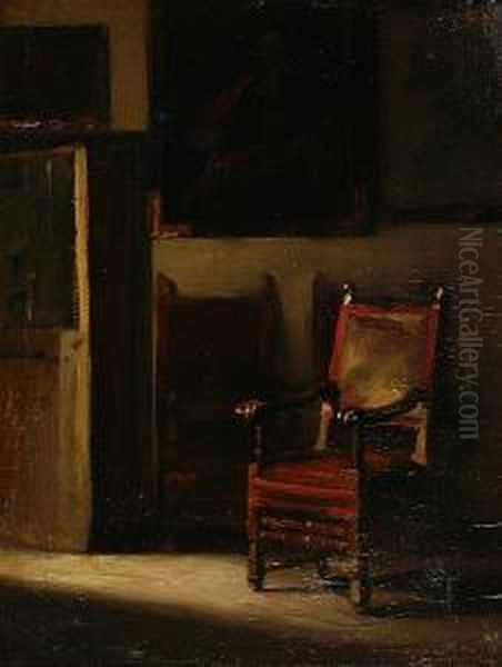 The Empty Chair Oil Painting by Egron Sellif Lundgren