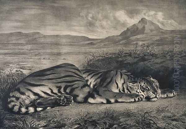 Le Tigre Royale Oil Painting by Eugene Delacroix