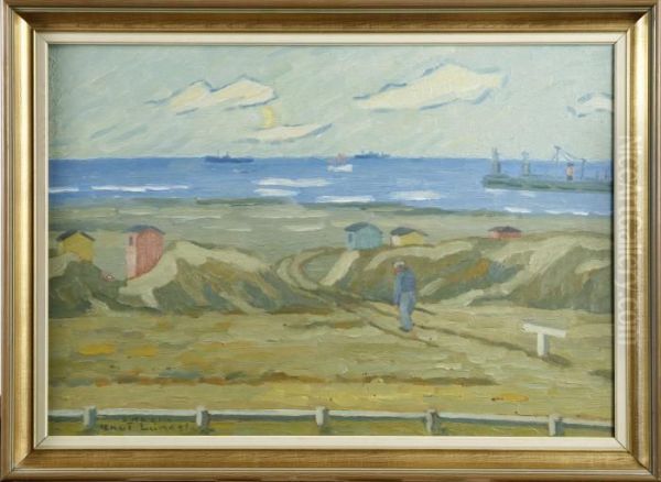 Motiv Franskagen Oil Painting by Knut Lundstrom