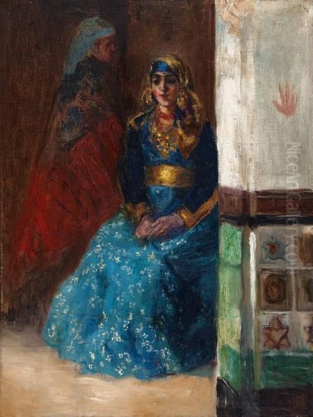 La Marieejuive Marocaine Oil Painting by Alexandre Lunois