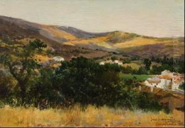 Casarabonela Oil Painting by Jose Lupianez y Carrasco