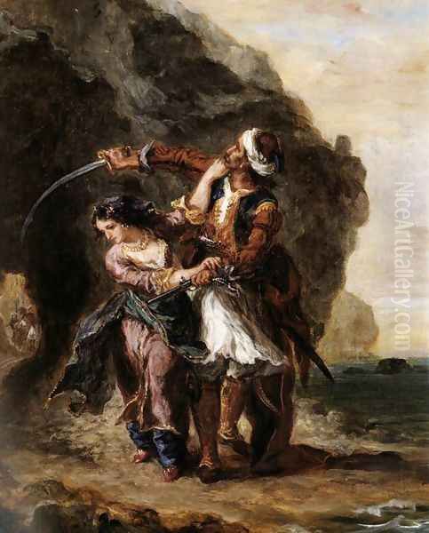 The Bride of Abydos Oil Painting by Eugene Delacroix