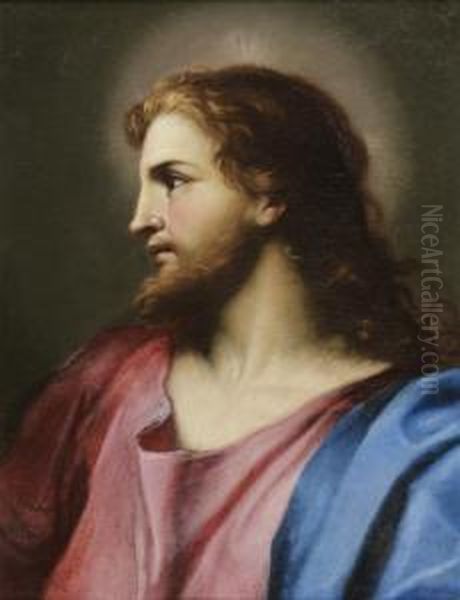 Tete De Christ Oil Painting by Benedetto Luti