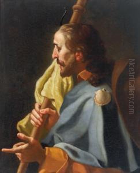 San Giacomo In Veste Di Pellegrino Oil Painting by Benedetto Luti