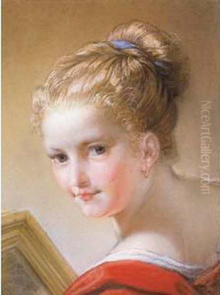 Head Of A Young Girl Oil Painting by Benedetto Luti