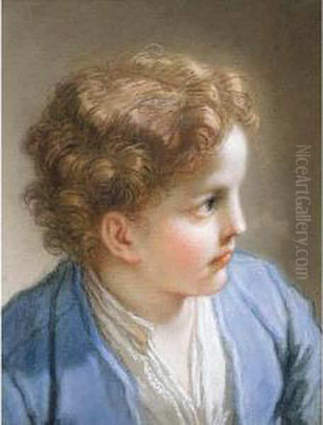 Head Of A Young Boy Oil Painting by Benedetto Luti