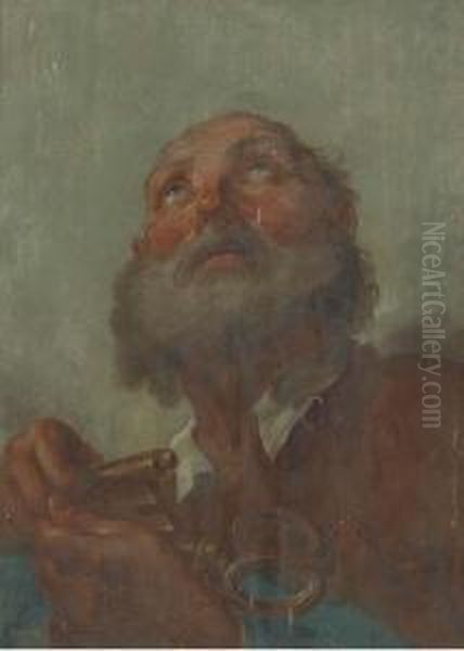 Saint Peter Oil Painting by Benedetto Luti