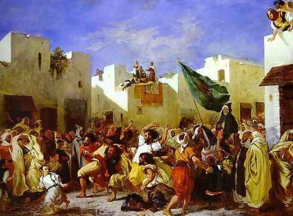 The Fanatics of Tangier Oil Painting by Eugene Delacroix