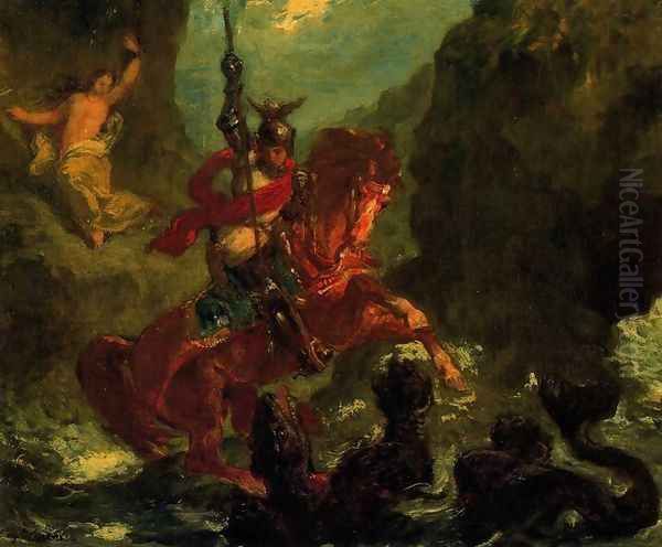 Saint Georges Oil Painting by Eugene Delacroix