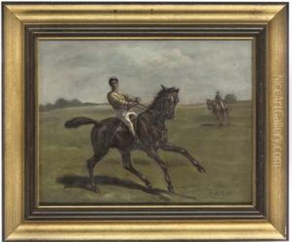 The Start Of The Race Oil Painting by Charles Augustus Henry Lutyens