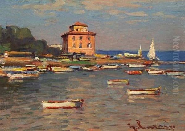 Baratti, Livorno Oil Painting by Lazzaro Luxardo