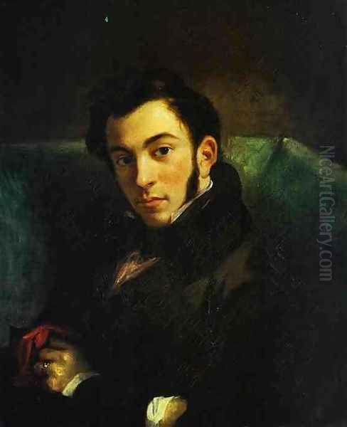 Portrait of Frederic Villot Oil Painting by Eugene Delacroix