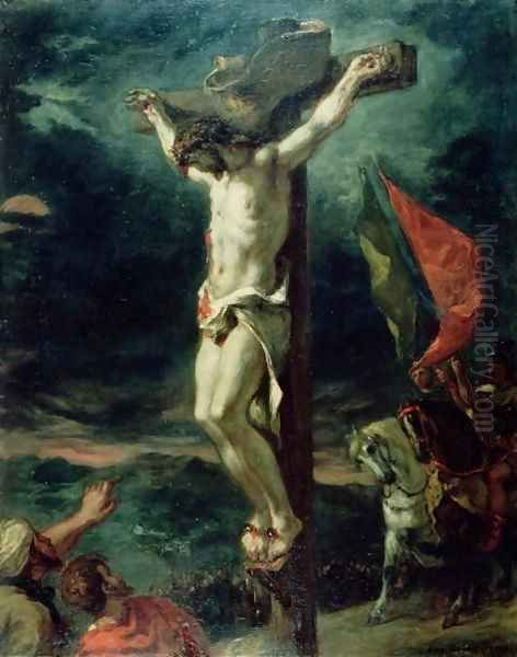 Crucifixion 1846 Oil Painting by Eugene Delacroix