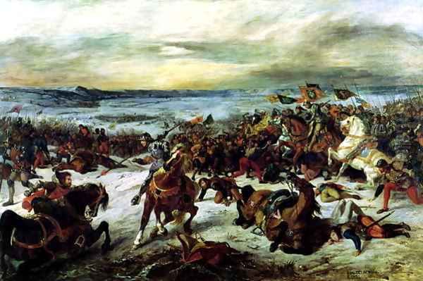 The Death of Charles the Bold Oil Painting by Eugene Delacroix