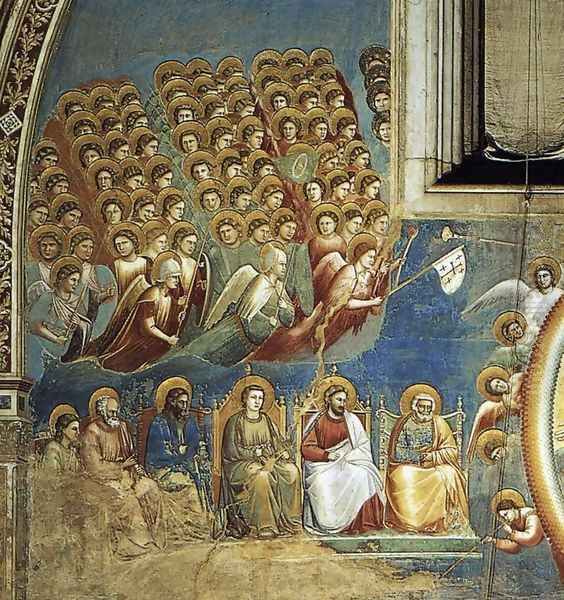 Last Judgment (detail) Oil Painting by Giotto Di Bondone