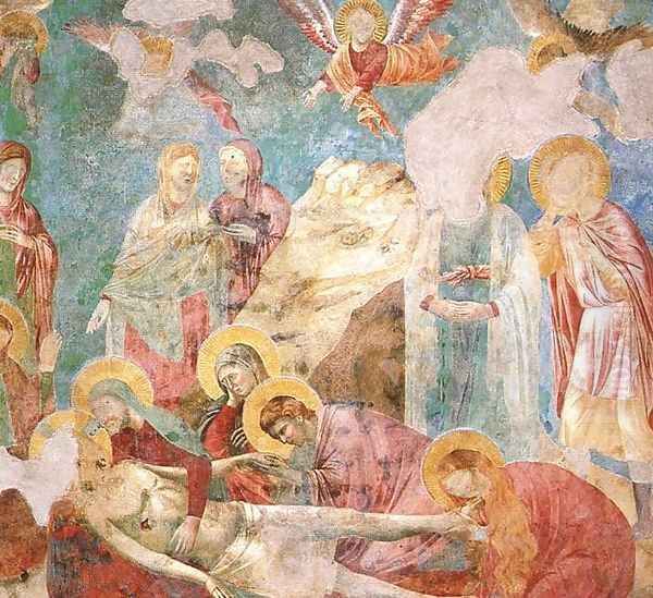 Scenes from the New Testament- Lamentation 1290s Oil Painting by Giotto Di Bondone