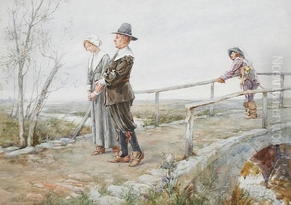 An Admiring Glance Oil Painting by Charles MacIvor or MacIver Grierson