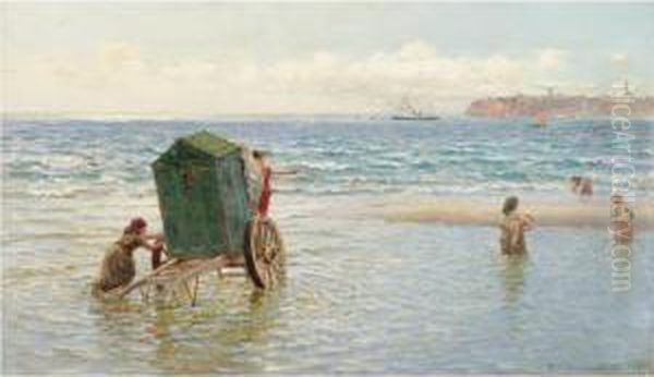 The Nursery Bathers Oil Painting by Hamilton Macallum