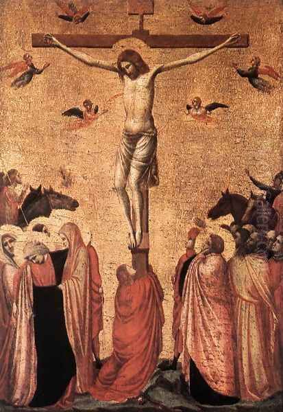 Crucifixion (2) 1330s Oil Painting by Giotto Di Bondone