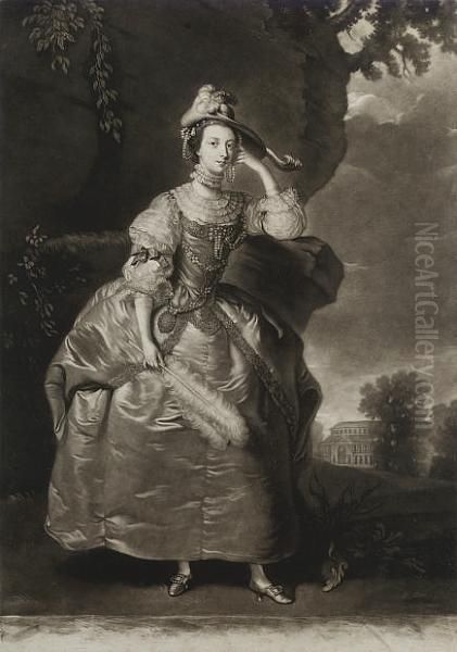 Duchess Of Ancaster (chaloner Smith P.836) Oil Painting by James Macardell