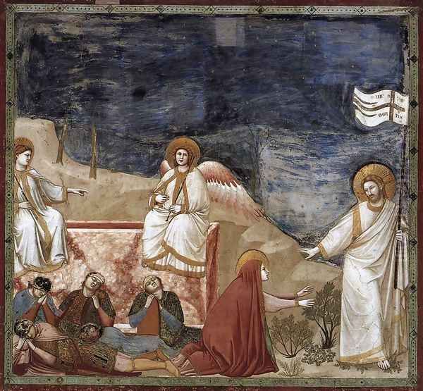 No. 37 Scenes from the Life of Christ- 21. Resurrection (Noli me tangere) 1304-06 Oil Painting by Giotto Di Bondone