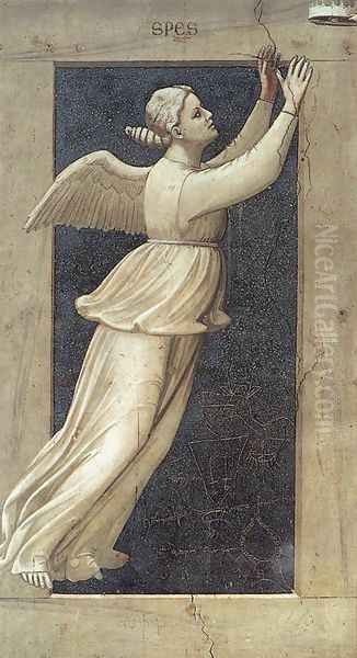 No. 46 The Seven Virtues- Hope 1306 Oil Painting by Giotto Di Bondone