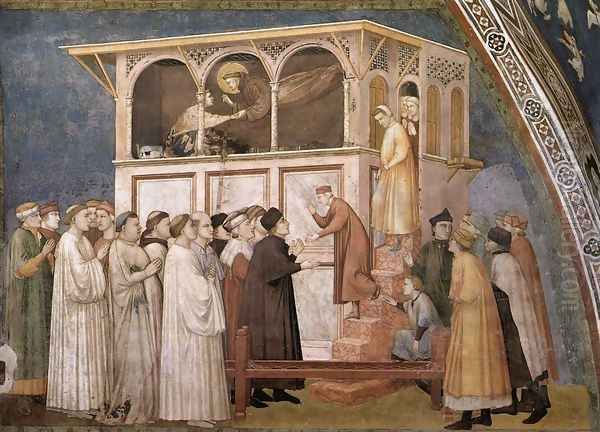 Raising of the Boy in Sessa 1310s Oil Painting by Giotto Di Bondone