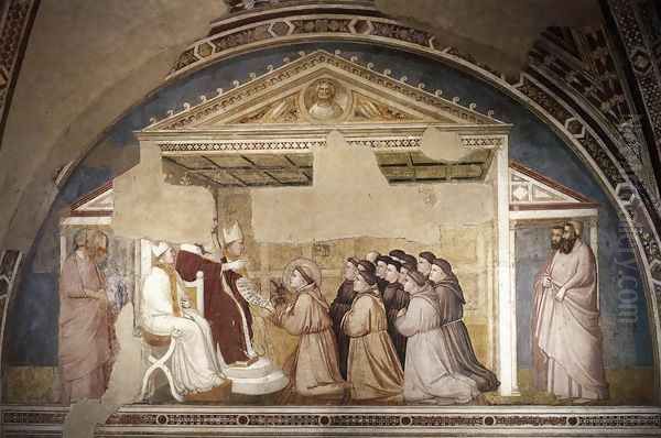 Scenes from the Life of Saint Francis- 5. Confirmation of the Rule 1325 Oil Painting by Giotto Di Bondone