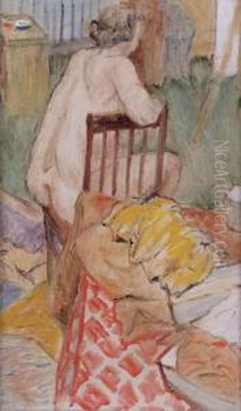 Female Nude Oil Painting by Henry Bainbridge Maccarter