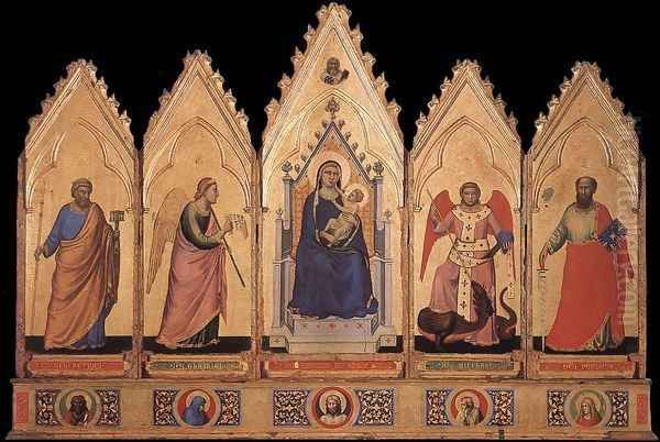 Polyptych 1330-35 Oil Painting by Giotto Di Bondone