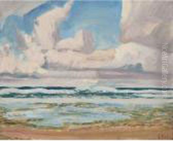 Barbados, B.w.i., Winter Oil Painting by James Edward Hervey MacDonald