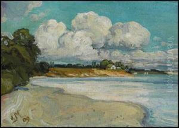 On The Lake Shore Near Bronte Oil Painting by James Edward Hervey MacDonald