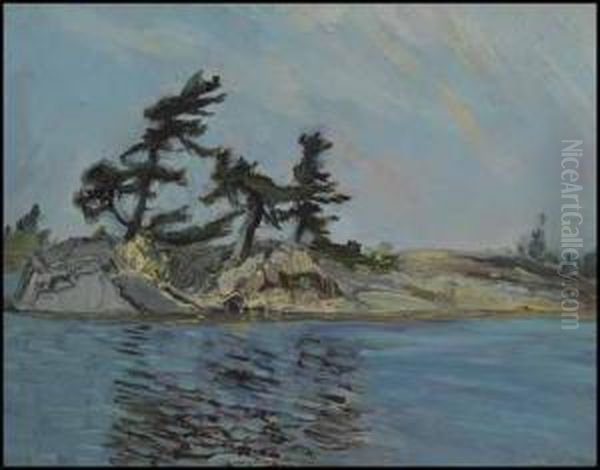 Jack Knife Island, Georgian Bay Oil Painting by James Edward Hervey MacDonald