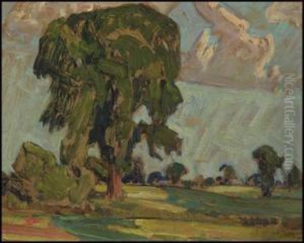 In Thornhill Fields Oil Painting by James Edward Hervey MacDonald