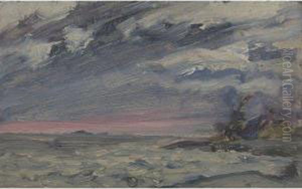 Stormy Weather, Georgian Bay Oil Painting by James Edward Hervey MacDonald