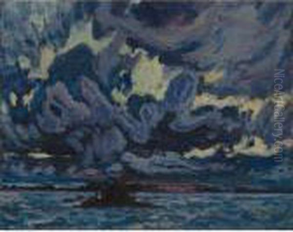 Wind Clouds Oil Painting by James Edward Hervey MacDonald