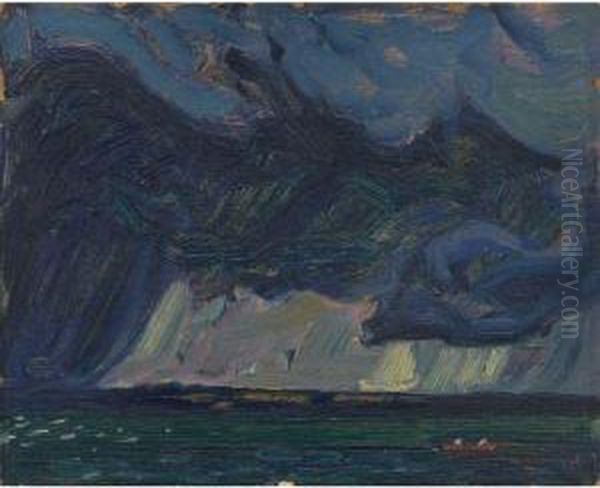 Storm, Lake Simcoe Oil Painting by James Edward Hervey MacDonald