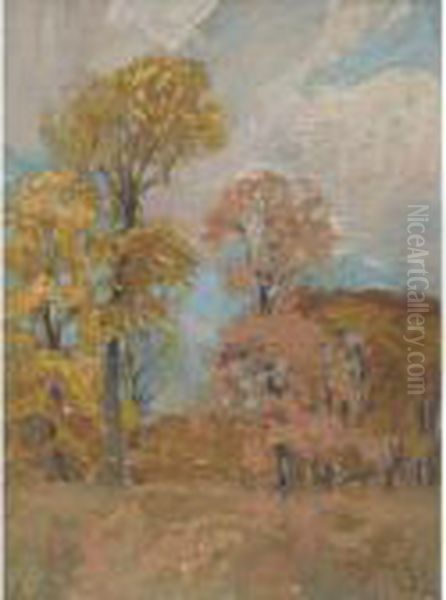 Trees, West Toronto Oil Painting by James Edward Hervey MacDonald