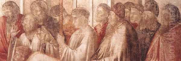 Scenes from the Life of St John the Evangelist- 2. Raising of Drusiana (detail 3) 1320 Oil Painting by Giotto Di Bondone